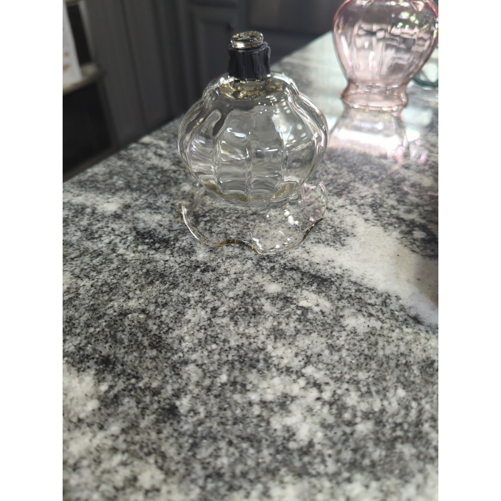 Vintage Clear Optic Ruffled Glass Votive Candle Cup Sconce w/Grommet